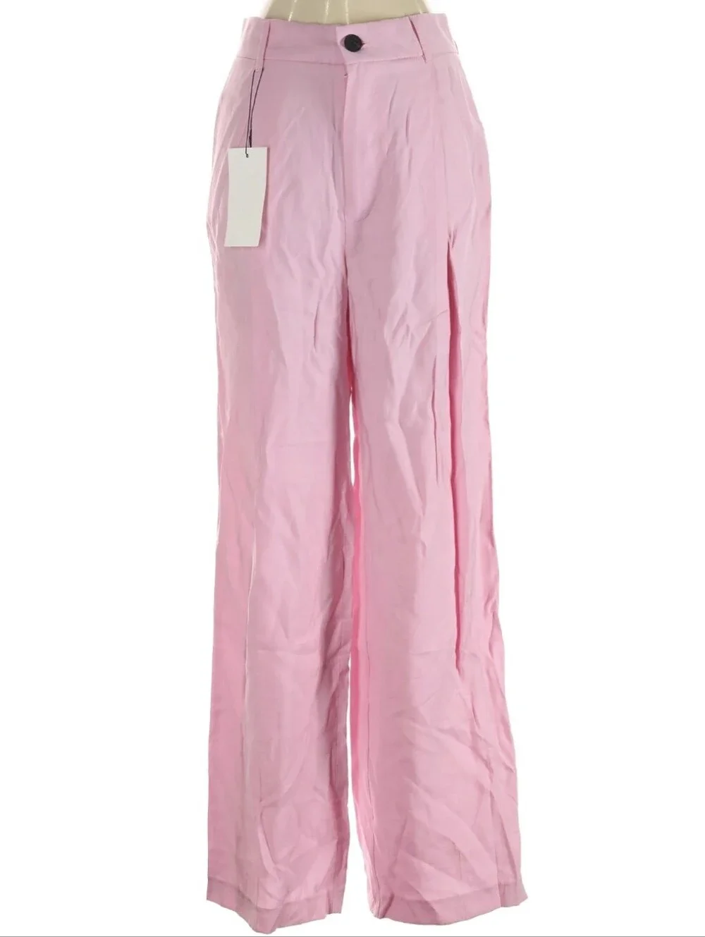 Zara Wide Legs Pants Pink Size XS